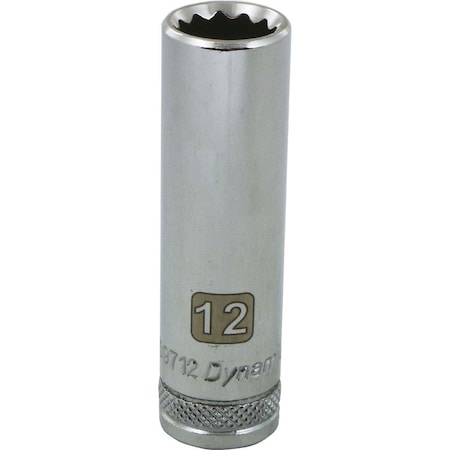 Dynamic 3/8" Drive, 12mm Metric Socket, 12 Points D009712